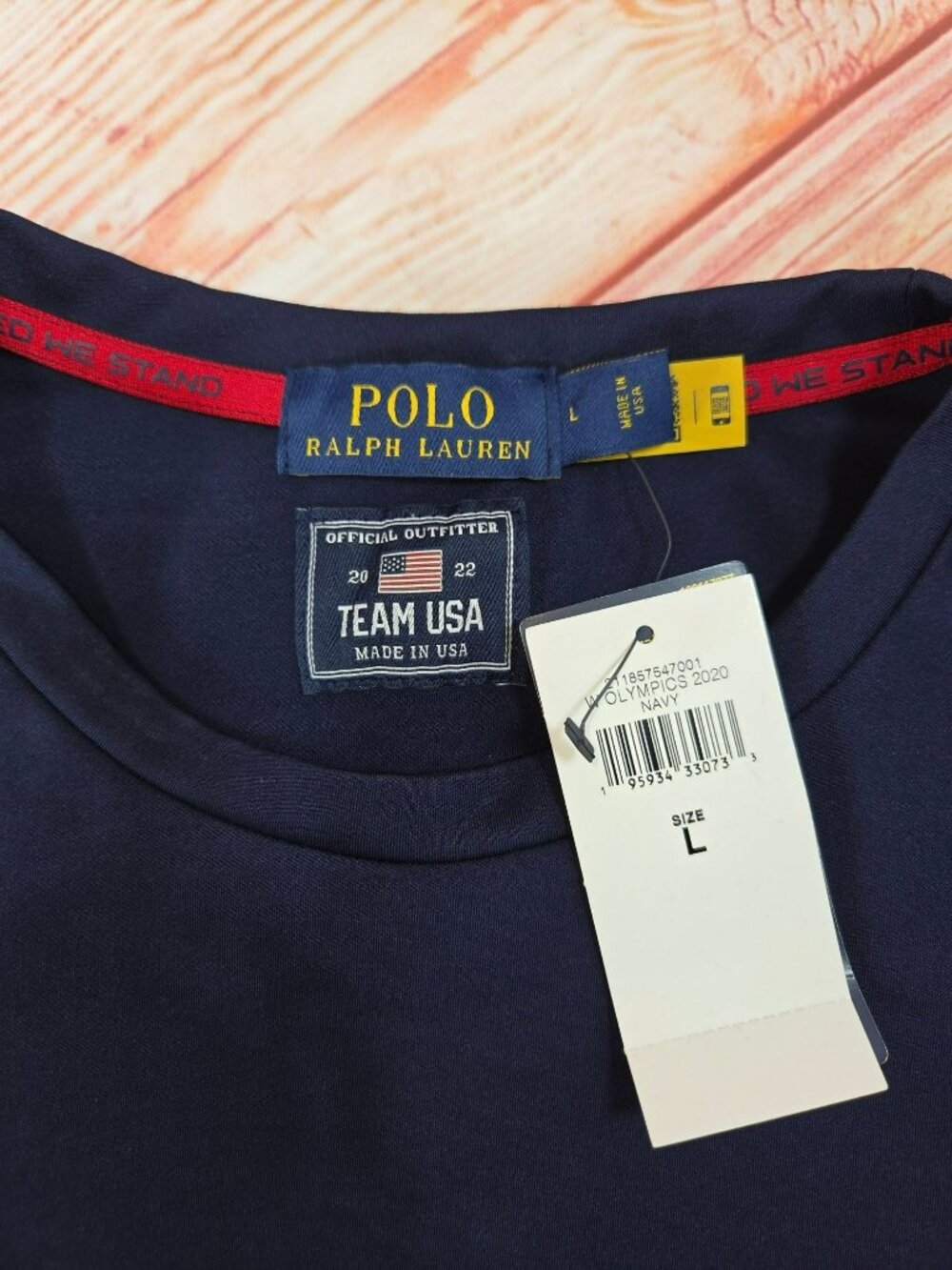 Polo Ralph Lauren Kids Team USA Navy Long Sleeve Shirt Large - Picture 5 of 10